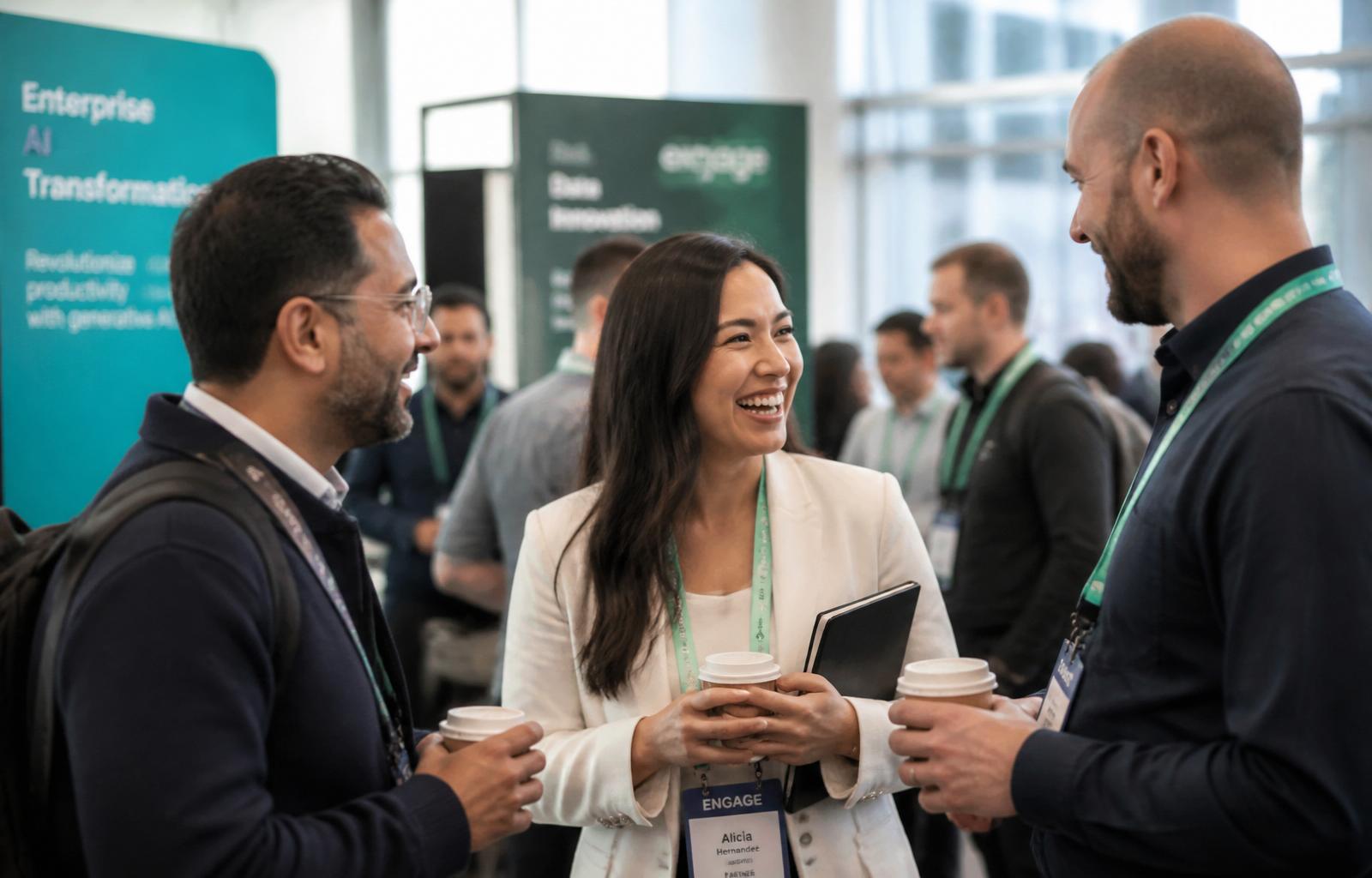 Professionals networking at a ServiceNow technical summit